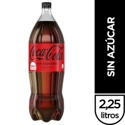 COCA COLA ZERO 2.25 UNIDAD