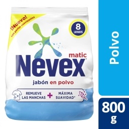 JABON EN POLVO NEVEX 800G