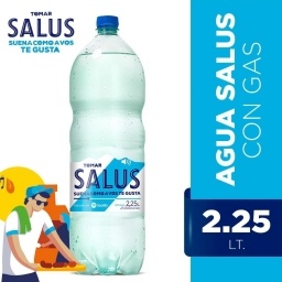 AGUA SALUS  2.25 CON GAS UNIDAD