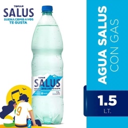 AGUA SALUS 1.5L CON GAS UNIDAD